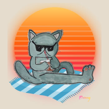 Benny - Natural Tea Towel Design