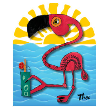 Theo - White Tea Towel Design