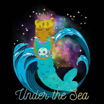 Scarlett - Black Tea Towel Design