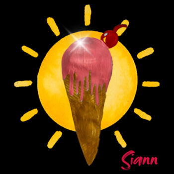 Siann - Black Tea Towel Design