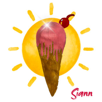 Siann - White Tea Towel Design