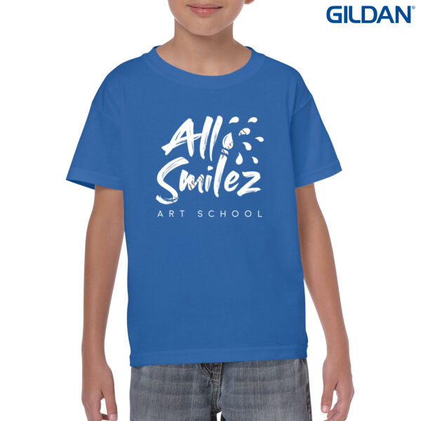 All Smilez Art School - Kids T - Gildan Youth Heavy Cotton T-Shirt Thumbnail