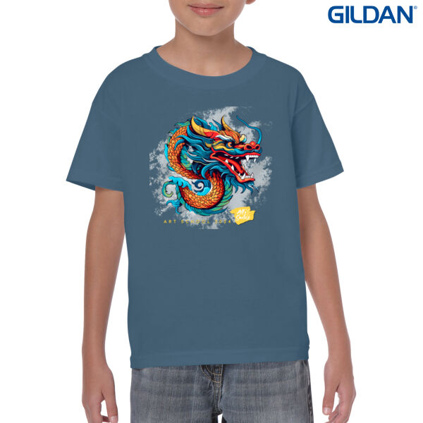Year of the dragon - 2024  - Gildan Youth Heavy Cotton T-Shirt Thumbnail