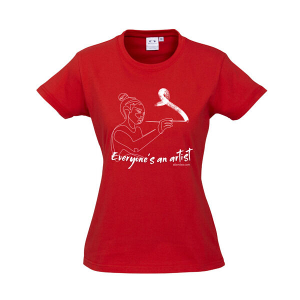 Everyone's An Artist - All Smilez Women's T - Biz Collection Ladies Ice Tee Thumbnail