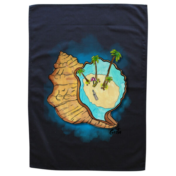 Greta Summer 2025 - Black Tea Towel Thumbnail