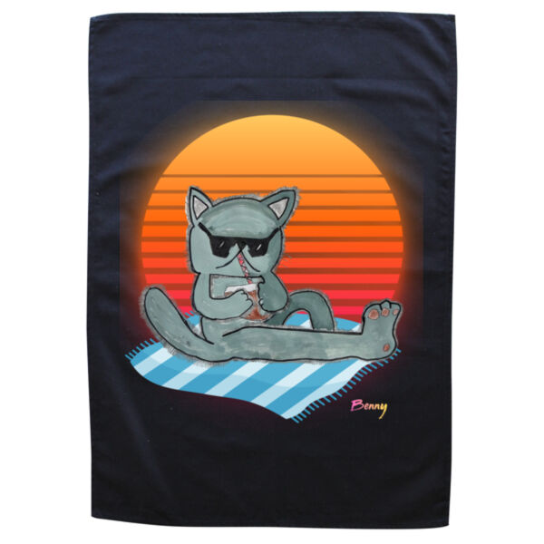 Benny - Black Tea Towel Thumbnail