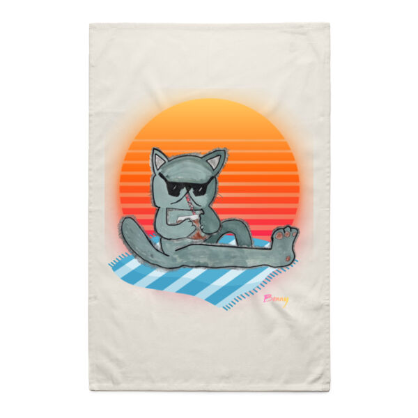 Benny - Natural Tea Towel Thumbnail