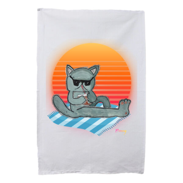 Benny - White Tea Towel Thumbnail