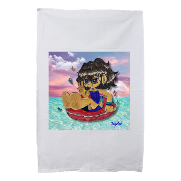 Jaydah - White Tea Towel Thumbnail