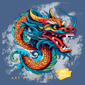 Year of the dragon - 2024  - Gildan Youth Heavy Cotton T-Shirt Design