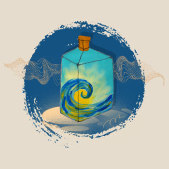 Maia - Natural Tea Towel Design