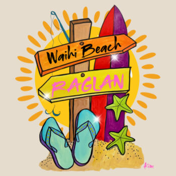 Summer Vibes - Natural Tea Towel Design