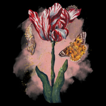 Lauren - Black Tea Towel Design