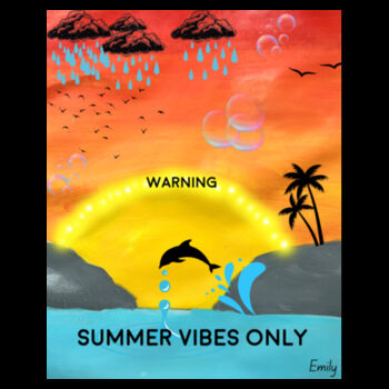 Emily - Black Tea Towel Design