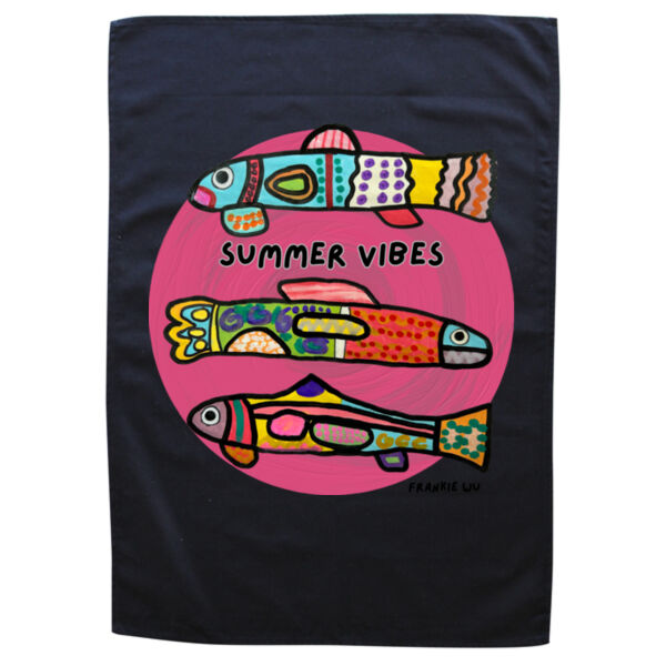 Frankie Wu - Black Tea Towel Thumbnail