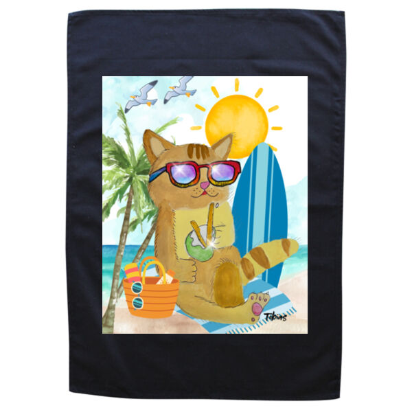 Tobias - Black Tea Towel Thumbnail