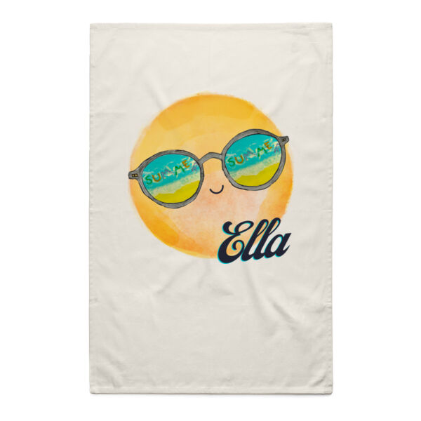 Ella - Natural Tea Towel Thumbnail