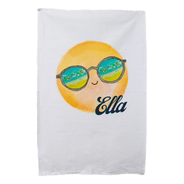 Ella - White Tea Towel Thumbnail