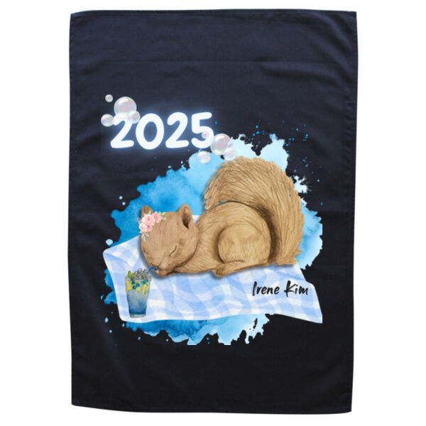 Irene - Black Tea Towel Thumbnail