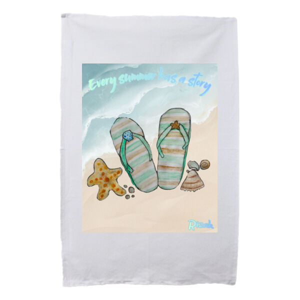 Rizak - White Tea Towel Thumbnail