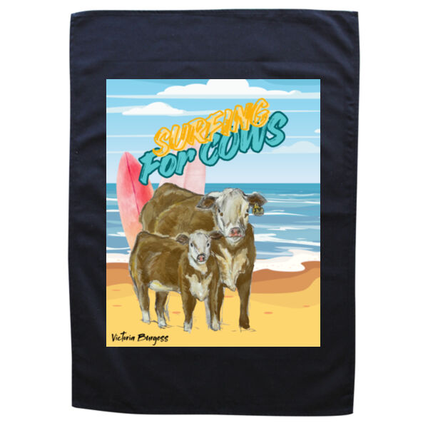 Victoria - Black Tea Towel Thumbnail