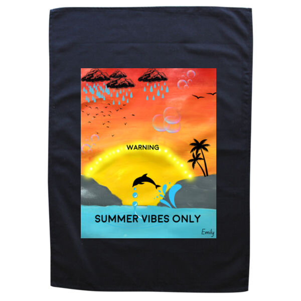 Emily - Black Tea Towel Thumbnail